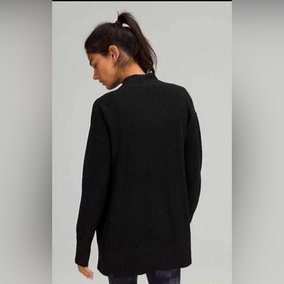 EUC Lululemon Athletica Black Women's Cardigan, Size 14 - Picture 3 of 16